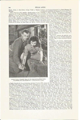 LAMINA V03864: J. Cotten y Jennifer Jones en Cartas a mi amada