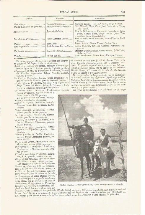 LAMINA V03857: R. Rivelles y J. Calvo en Don Quijote de la Mancha