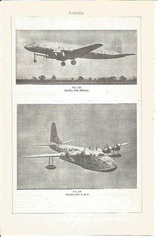 LAMINA V03854: Handley Page y Saunders Roe R-45