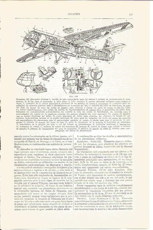 LAMINA V03852: Esquema del planeador Horsa