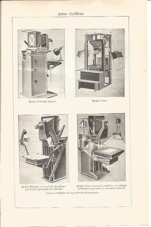 LAMINA V03636: Camaras modernas de reproduccion fotomecanica
