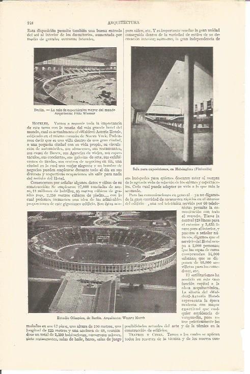 LAMINA V03631: Estadio Olimpico de Berlin por Werner March