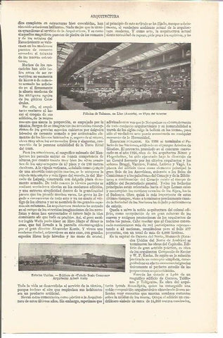 LAMINA V03627: Fabrica de Tabacos en Linz y Edificio Toledo Scale Company por A. Kahn