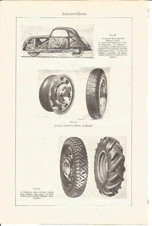 LAMINA V03655: Carroceria Simca-5 y modelos neumaticos