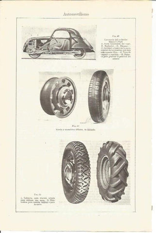 LAMINA V03655: Carroceria Simca-5 y modelos neumaticos