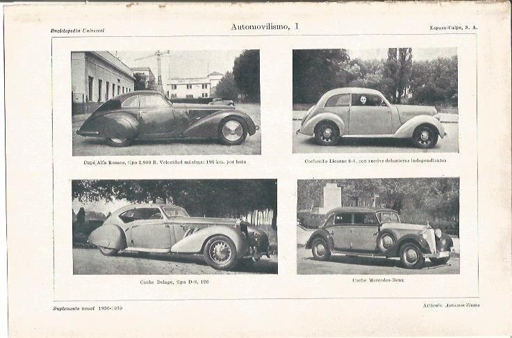 LAMINA V03654: Modelos de coches