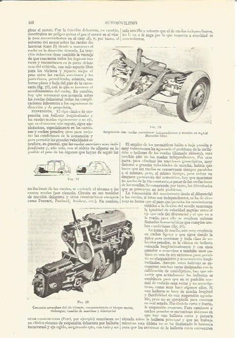 LAMINA V03651: Suspension con ruedas Mercedes-Benz y conjunto propulsor del 7 Citroen