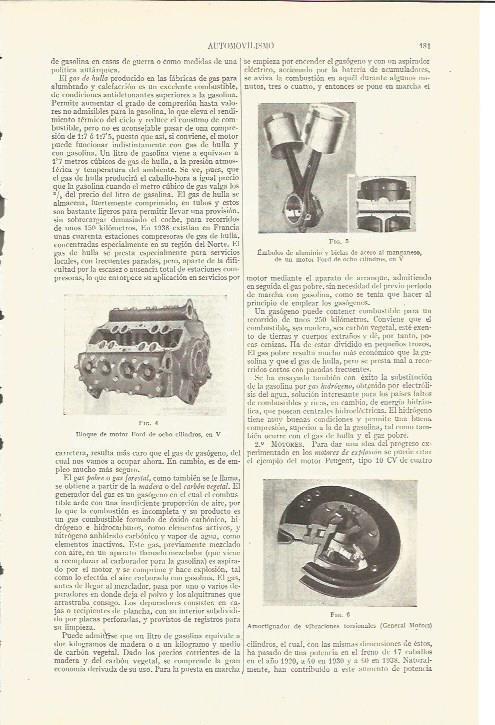 LAMINA V03649: Bloque de motor Ford y amortiguador General Motors