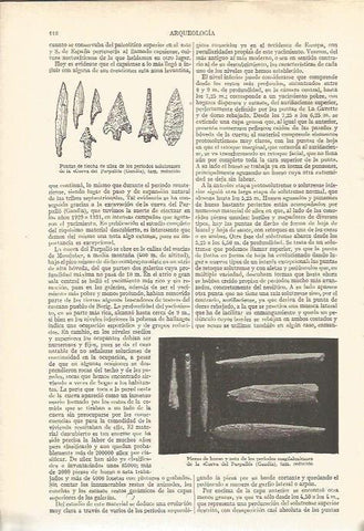 LAMINA V03614: Puntas de flecha y piezas de hueso de la Cueva del Parpallo
