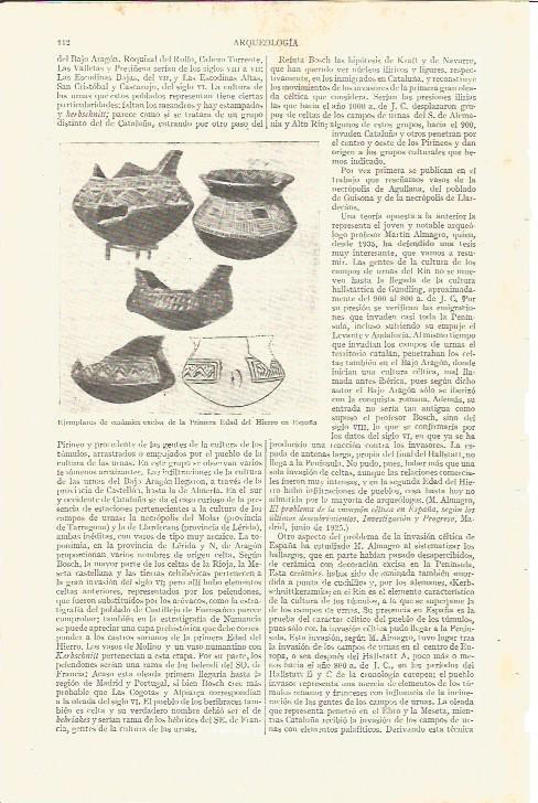 LAMINA V03612: Ceramicas de la Primera Edad del Hierro en España