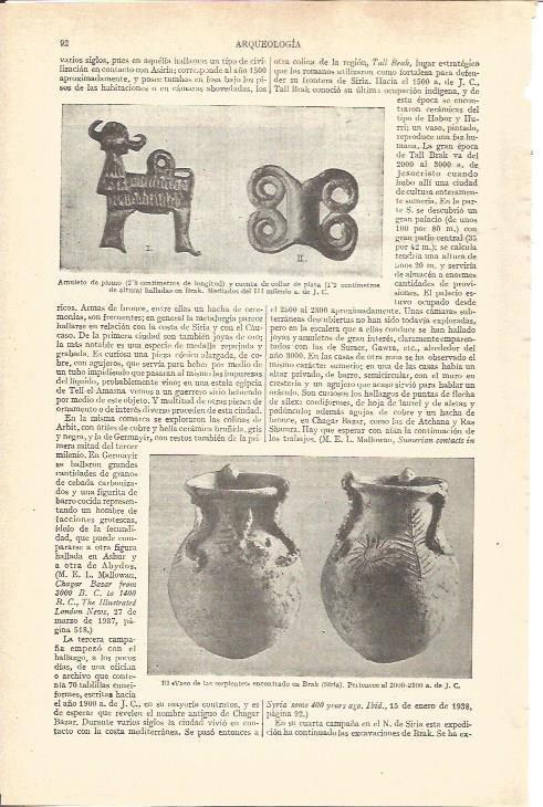 LAMINA V03607: Amuleto y vaso de las serpientes en Brak, Siria 2000-2300 a. de J. C.