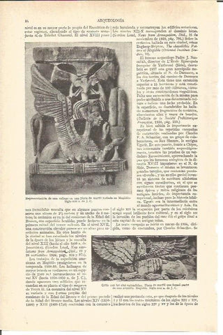 LAMINA V03603: Esfinge y grifo con alas de Megiddo, siglo XIII a. de J.C.