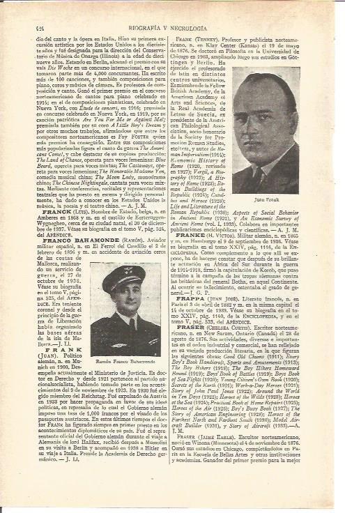 LAMINA V03708: Juan Frank y R. Franco Bahamonde