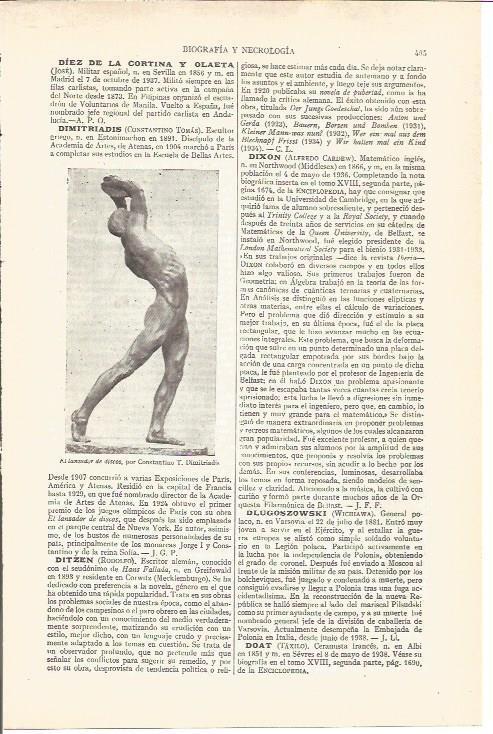 LAMINA V03705: El lanzador de disco por C. T. Dimitriadis