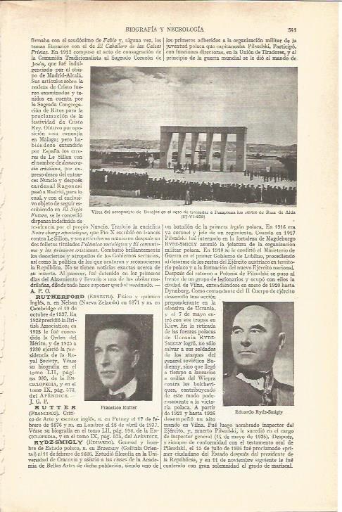 LAMINA V03722: Los restos de Ruiz de Alda en aeropuerto de Barajas, F. Rutter y E. Rydz-Smigly
