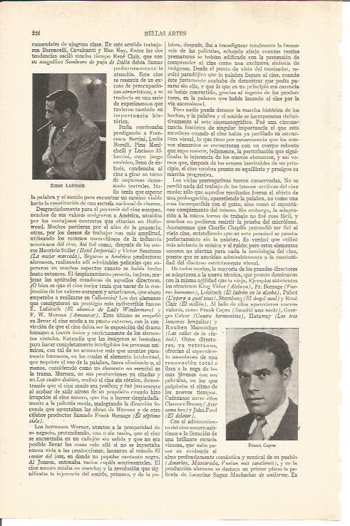 LAMINA V03670: Ernst Lubisch y Frank Capra