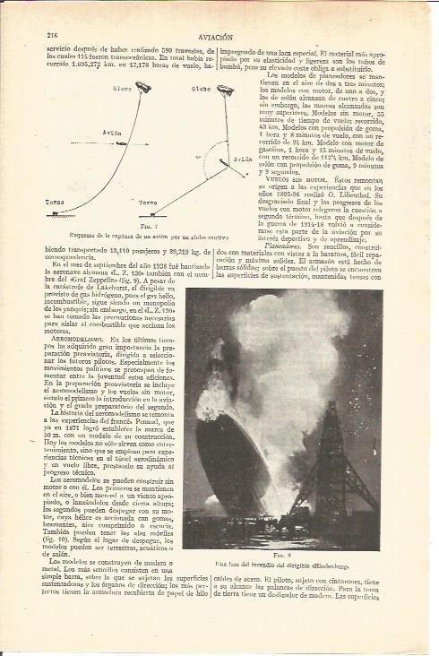 LAMINA V03666: Incendio del  Hindenburg