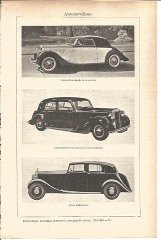 LAMINA V03664: Tipos de coches