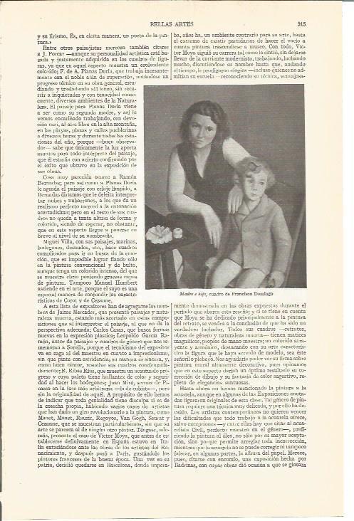 LAMINA V03695: Madre e hijo por F. Domingo