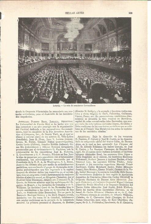 LAMINA V03685: Sala de conciertos Gewandhaus en Leipzig