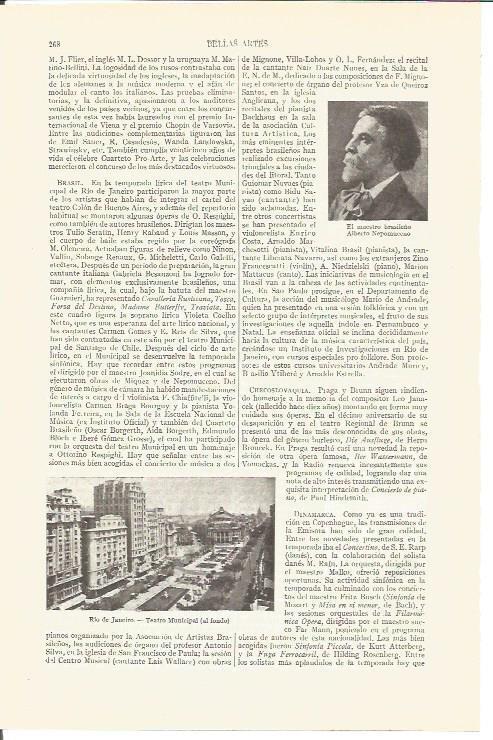 LAMINA V03683: Teatro Municipal en Rio de Jaineiro y A. Nepomuceno