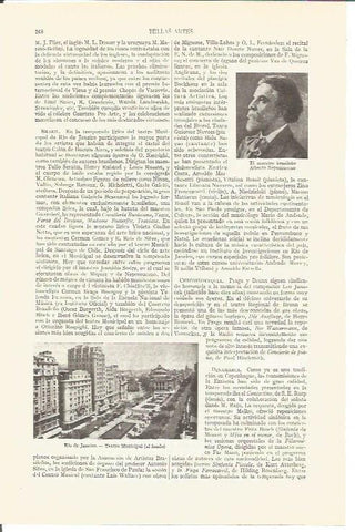 LAMINA V03683: Teatro Municipal en Rio de Jaineiro y A. Nepomuceno