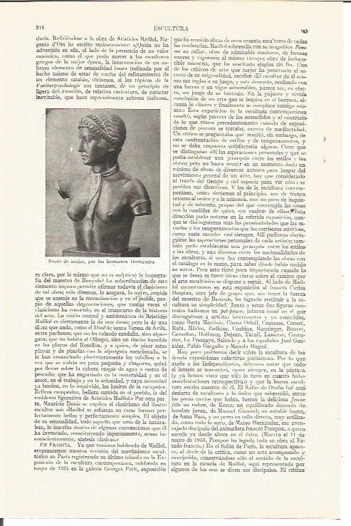 LAMINA V04130: Busto de mujer por los hermanos Hernandez