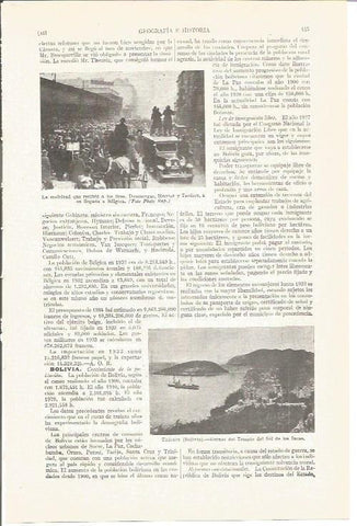 LAMINA V04151: Doumergue, Herriot y Tardieu en Belgica y Templo del Sol en Titicaca
