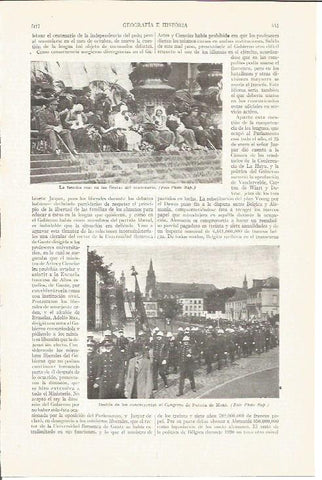 LAMINA V04149: Desfile en el Congreso de Policia de Mons