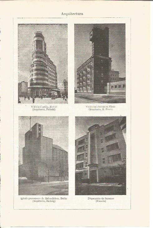LAMINA V04106: Edificio Carrion por Fedochi, viviendas por R. Perco e iglesia por Bartnig