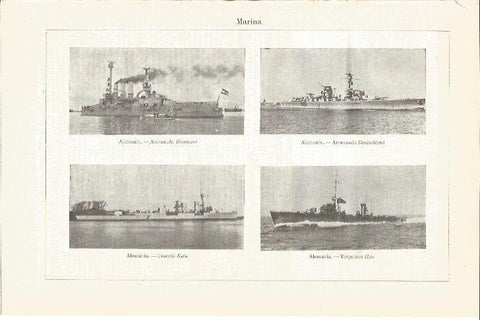 LAMINA V04216: Barcos de la marina de Alemania