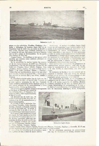 LAMINA V04211: Submarino ingles Oberon