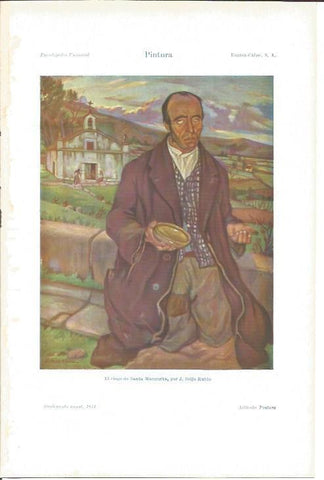 LAMINA V04238: El ciego de Santa Margarita por J. Seijo Rubio