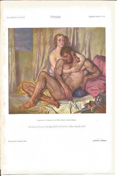LAMINA V04237: Figuras de romance por M. Santa Maria