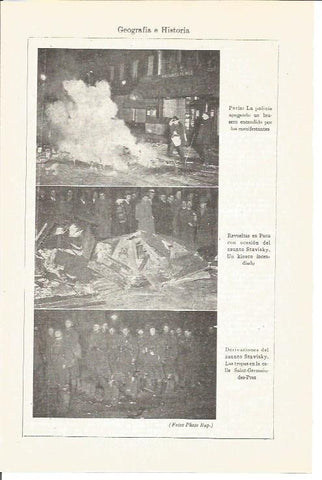 LAMINA V04180: Revueltas en Paris por el asunto Stavisky