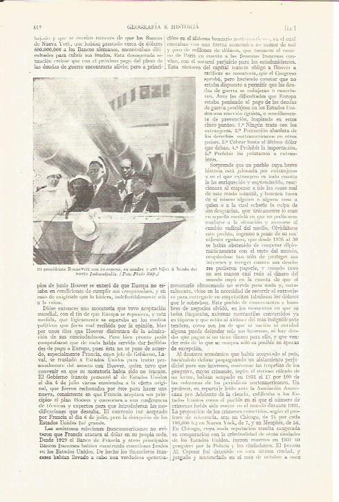 LAMINA V04170: Roosevelt, esposa e hijos en el Indianapolis