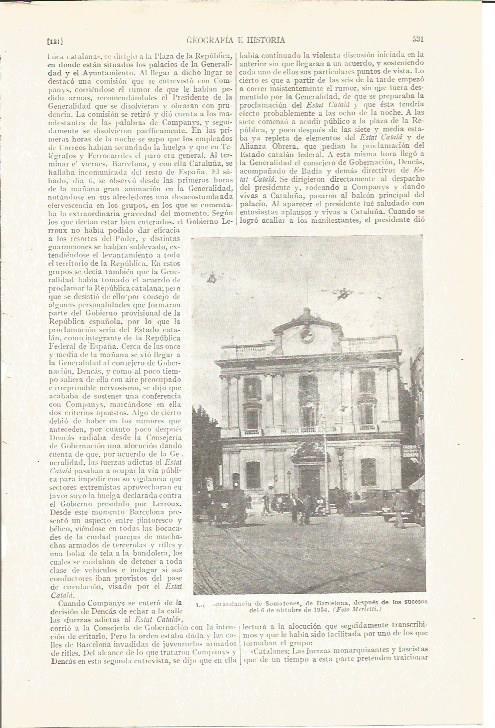 LAMINA V04165: Comandancia de Somatenes, Barcelona octubre 1934