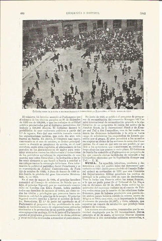LAMINA V04199: Policias contra manifestantes comunistas en Estocolmo