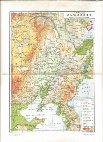 LAMINA V04196: Mapa de Manchukuo