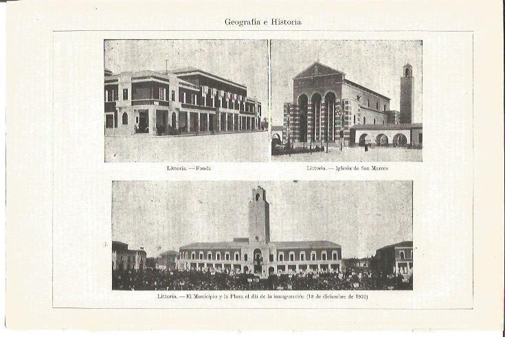 LAMINA V04194: Imágenes de Littoria, Italia