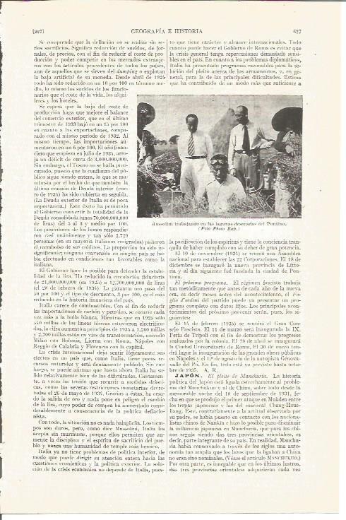 LAMINA V04192: Mussolini en la lagunas del Pontino