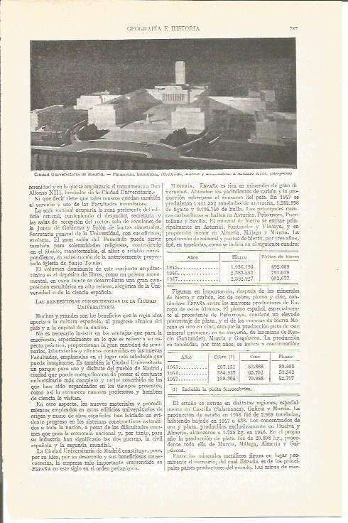 LAMINA V03970: Maqueta de la Ciudad Universitaria de Madrid
