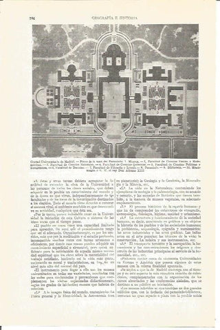 LAMINA V03969: Plano de la zona de Paraninfo en Madrid
