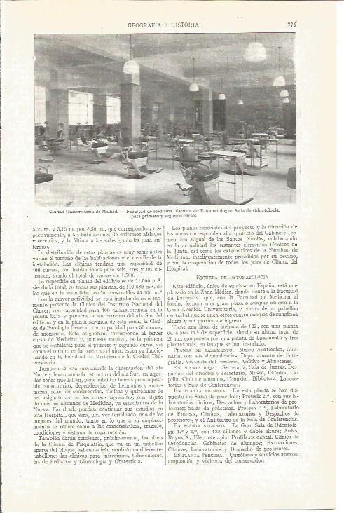 LAMINA V03962: Aula de Odontologia en Facultad de Medicina, Madrid