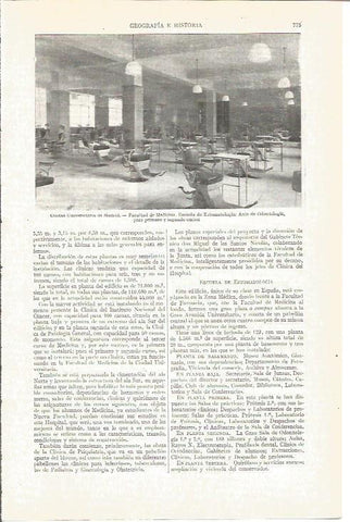 LAMINA V03962: Aula de Odontologia en Facultad de Medicina, Madrid
