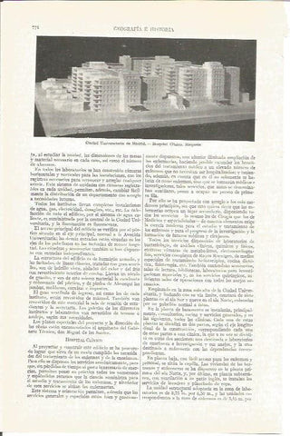 LAMINA V03961: Maqueta Hospital Clinico, Madrid