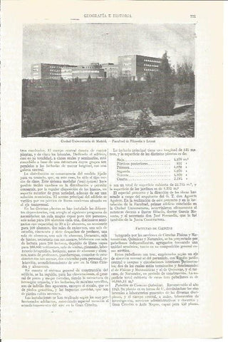 LAMINA V03960: Facultad de Filosofia y Letras, Madrid