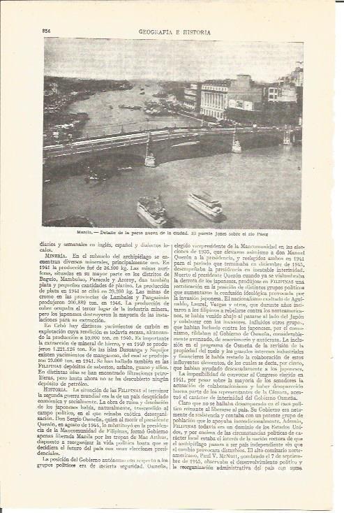 LAMINA V03984: El puente Jones sobre el rio Pasig, Manila