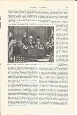 LAMINA V03983: Roosevelt en su cuarta eleccion