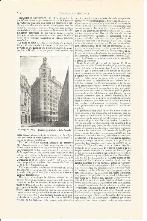 LAMINA V03953: Palacio del Ejercito y la Armada en Santiago de Chile